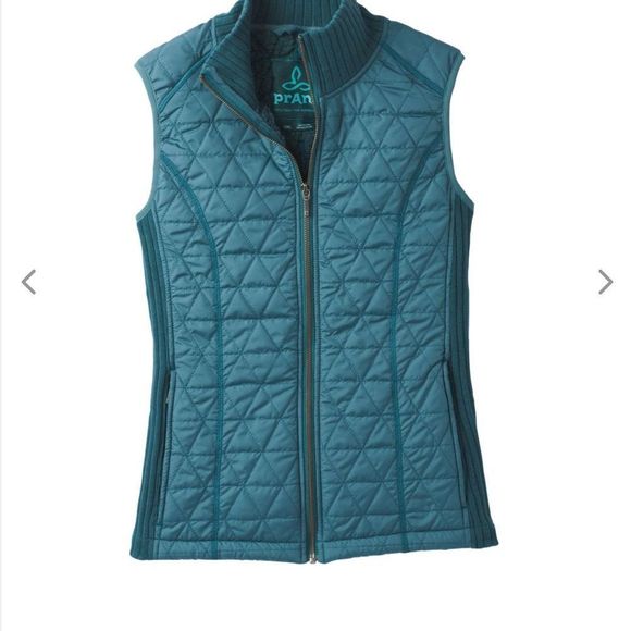 PrAna Deep Balsam Diva Ribbed Side Sherpa Interior Vest Size Small - Picture 4 of 7